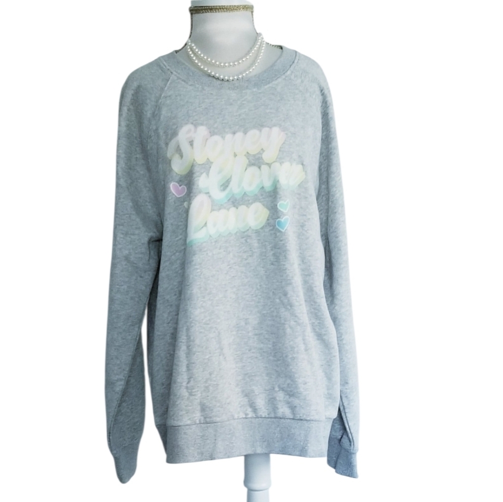 Stoney Clover Lane X Target Gray Fleece Lined Crewneck Sweatshirt NWT